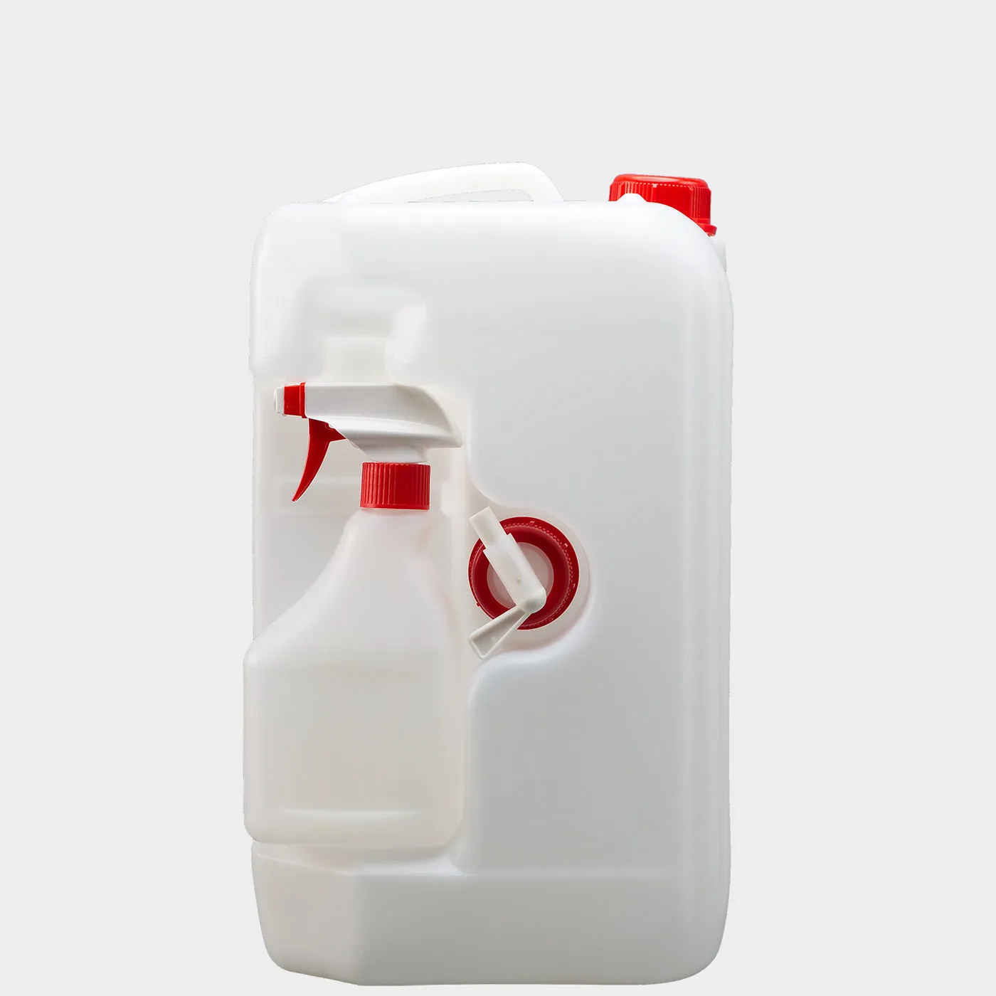 Stapelkanister KOMBI UN, 10 l mit Trigger-Flasche 500 ml